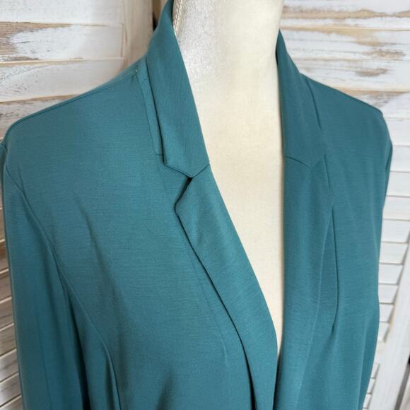 J. JILL WEAREVER COLLECTION Women's L Ponte Knit Button Blazer Career Beachy - Picture 7 of 15